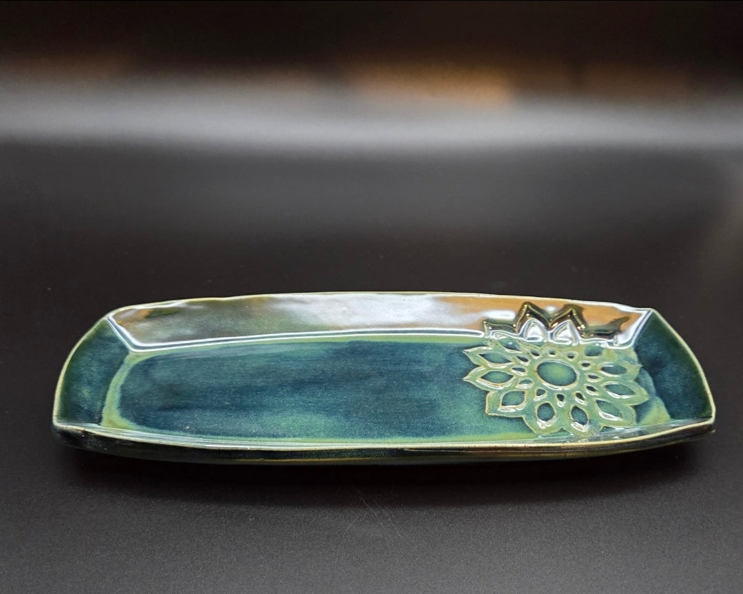 Emerald Mandala Platter