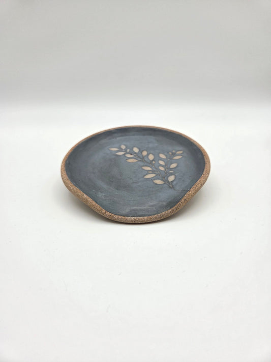 Blue Stone Leaves Spoon Rest