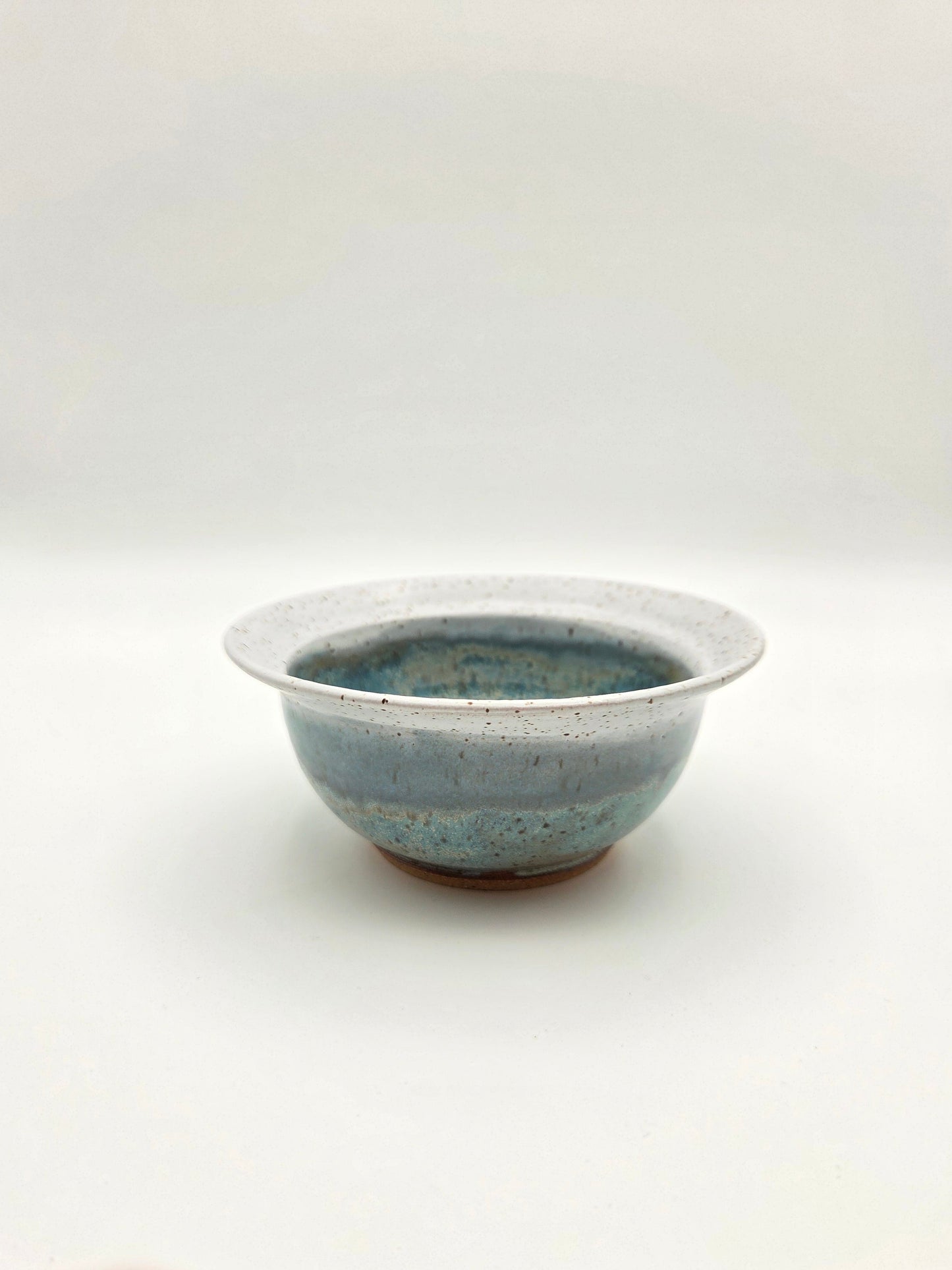 Ice Blue Small Rimmed Bowl